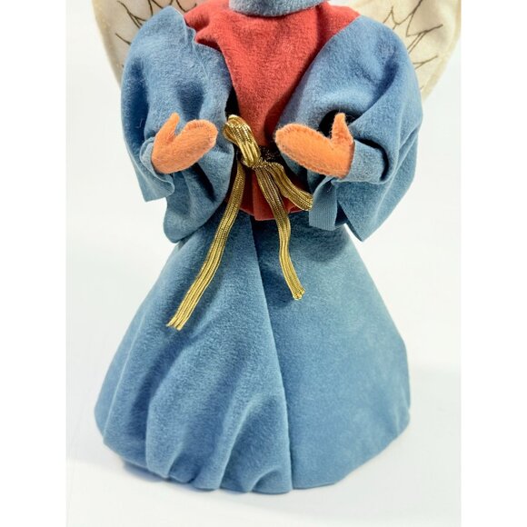 Annalee Doll 1997 Angelica 12" Tree Topper Angel Blue Gold Mauve Blonde Vintage - Picture 3 of 14